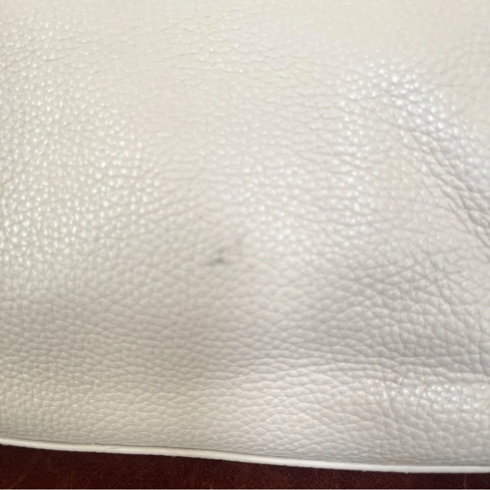 kate spade New York Cream Leather Tote Bag